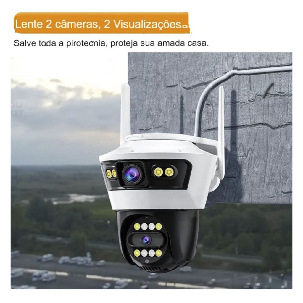 Camara De Seguridad Doble Lente Jortan 4